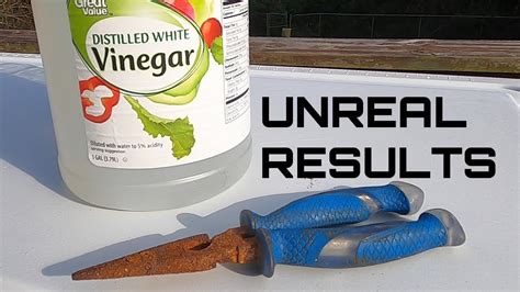 white vinegar rust removal